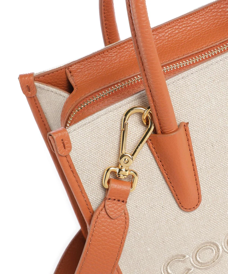 Coccinelle Myrtha Canvas Bolso de mano natural/crab