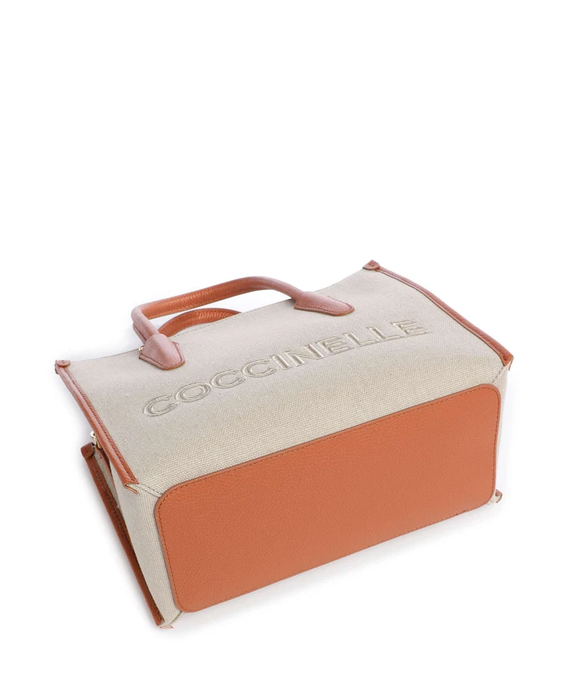 Coccinelle Myrtha Canvas Bolso de mano natural/crab