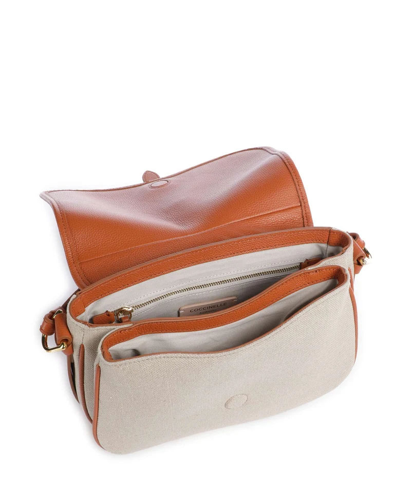 Coccinelle Mavery Canvas Bolso de mano natural/crab