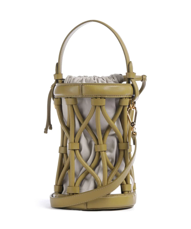 Coccinelle Koi Bucket bolso de mano seagrass