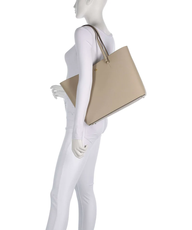 Lauren Ralph Lauren Karly Large Bolsa shopping birch tan
