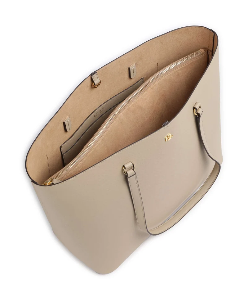 Lauren Ralph Lauren Karly Large Bolsa shopping birch tan