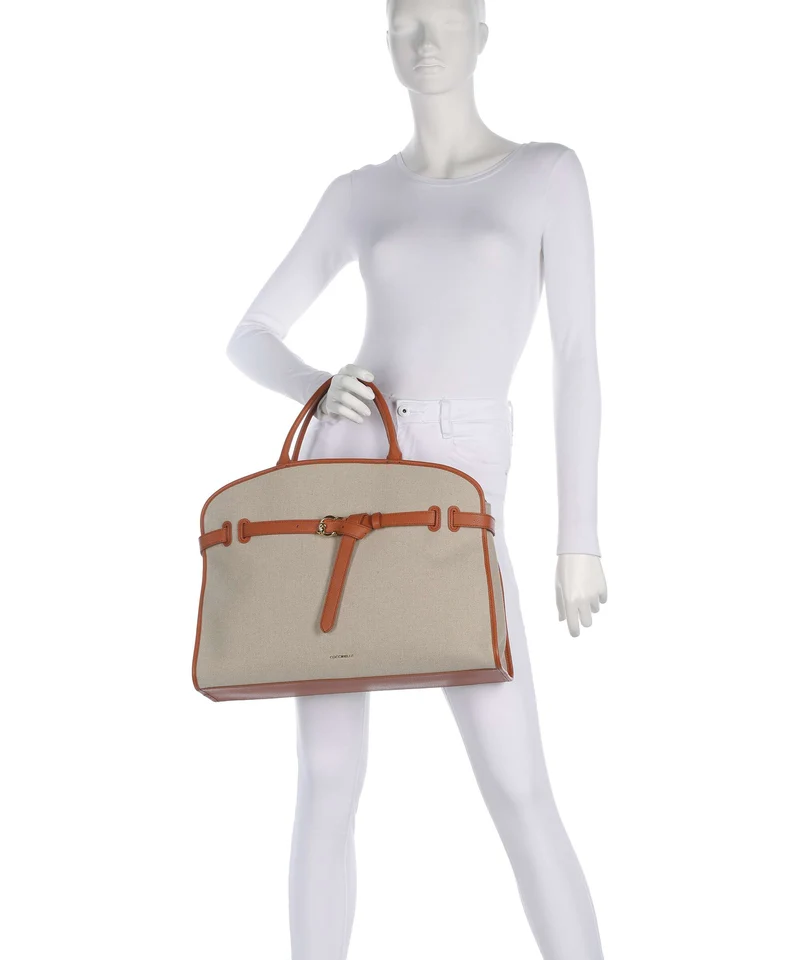 Coccinelle Sabine Canvas Bolso de mano natural/crab