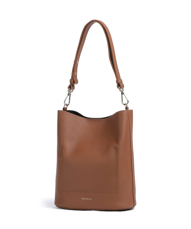 Coccinelle Nikla Bucket bolso de mano cognac/noir