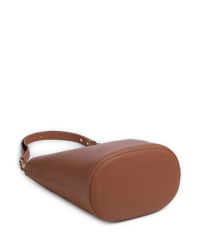 Coccinelle Nikla Bucket bolso de mano cognac/noir