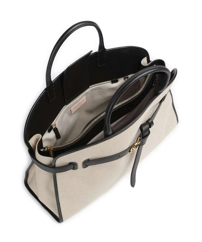Coccinelle Sabine Canvas Bolso de mano natural/noir