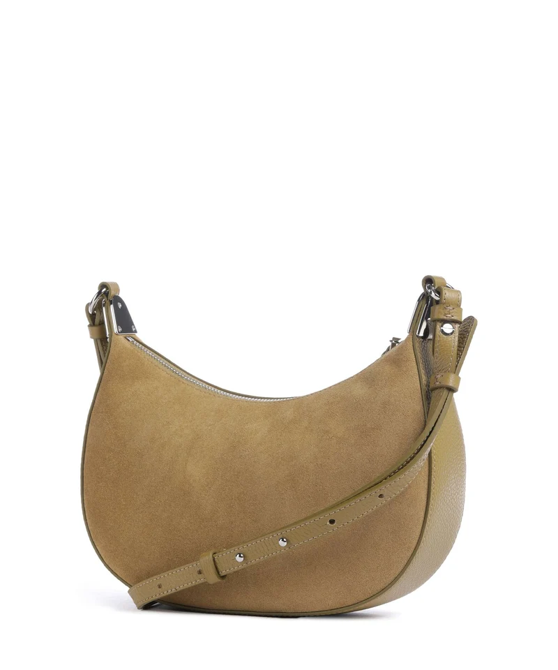Coccinelle Fujiko Suede Bandolera seagrass