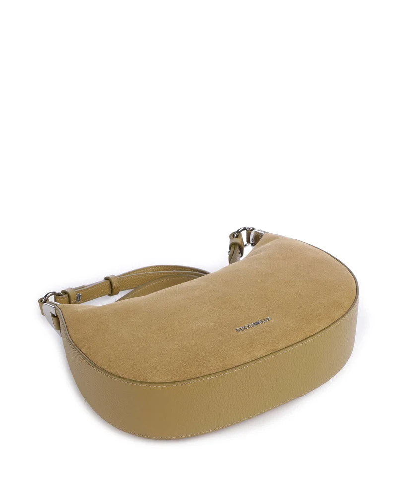 Coccinelle Fujiko Suede Bandolera seagrass