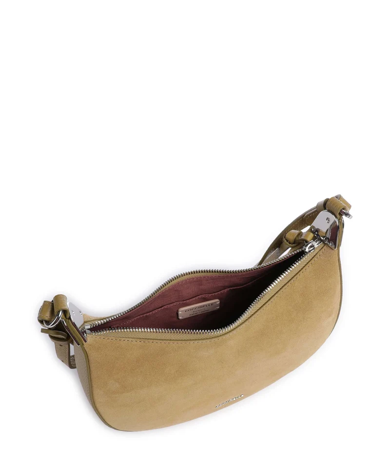 Coccinelle Fujiko Suede Bandolera seagrass