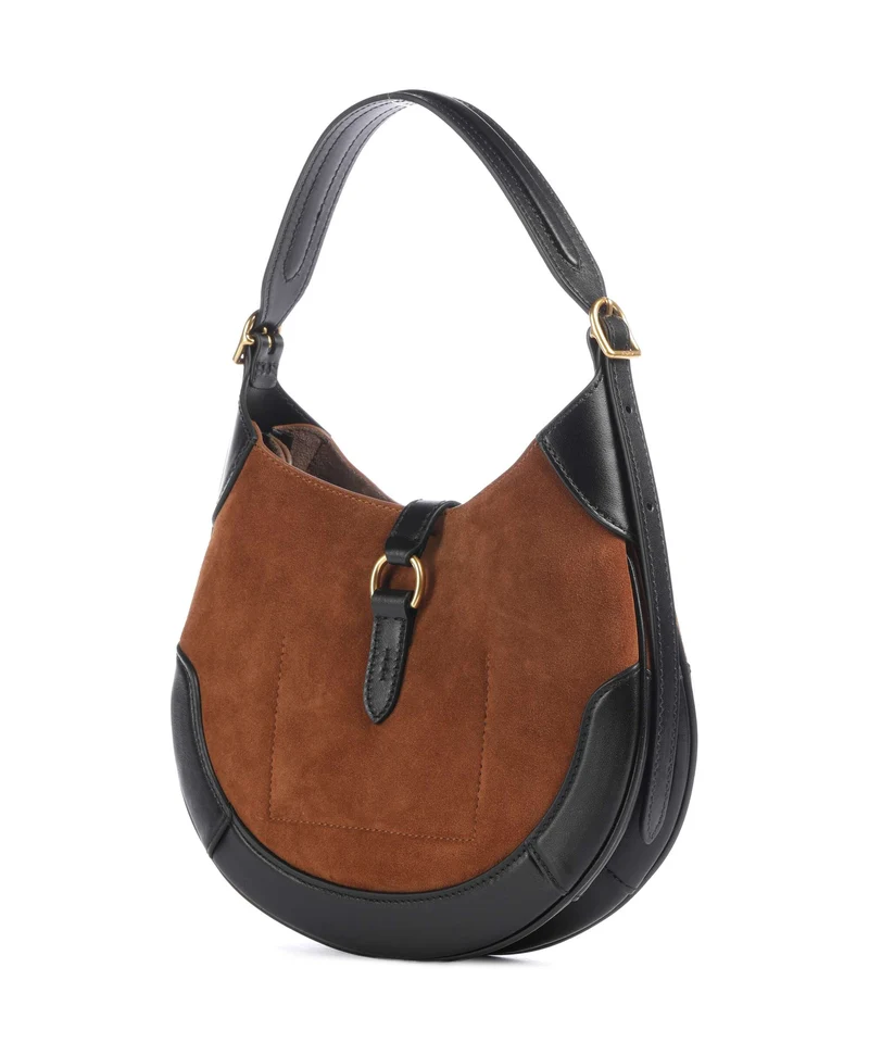 Polo Ralph Lauren ID Collection Small Bolso de hobo toffee/black