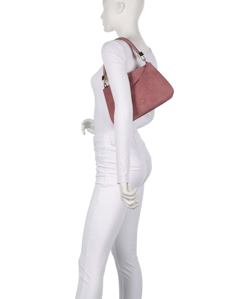 Coccinelle Tiggy Suede Bolso de hombro winter rose