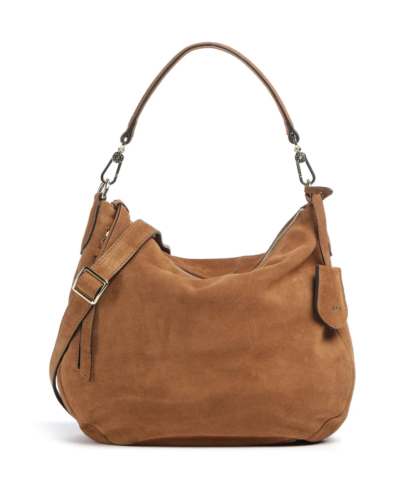 Abro Suede Juna Small Bolso de hobo cuoio