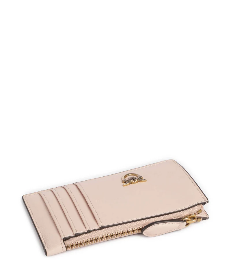 Pinko Airone Tarjetero rosa cammeo/antique gold