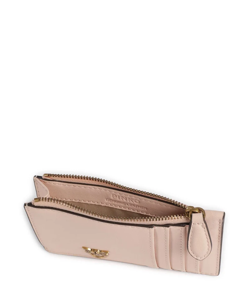 Pinko Airone Tarjetero rosa cammeo/antique gold