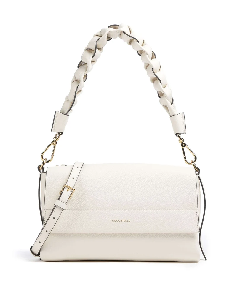 Coccinelle Boheme Grana Double Bolso de hombro pearl/cognac