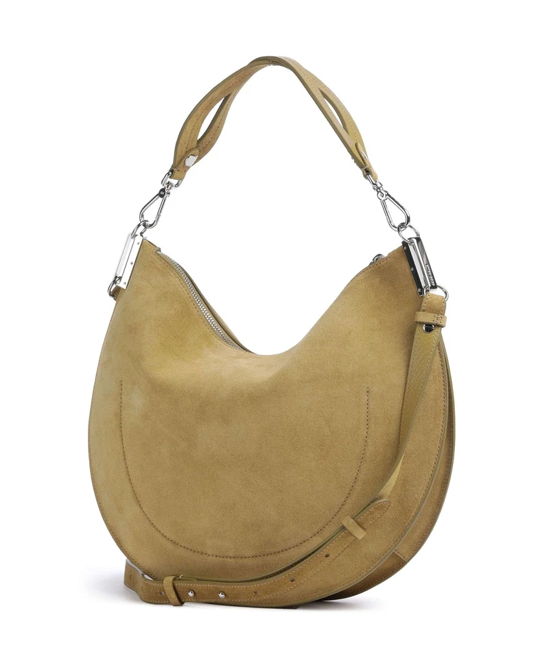 Coccinelle Sunup Suede Bolso de hombro seagrass