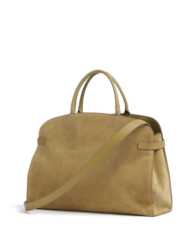 Coccinelle Sabine Suede Bolso de mano seagrass