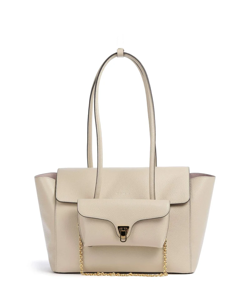 Coccinelle Beat Bolsa shopping sandshell