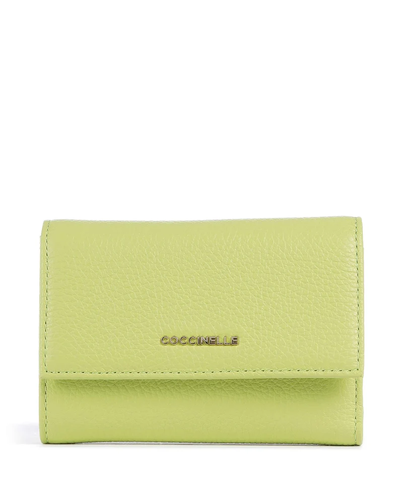 Coccinelle Metallic Soft Monedero green glow