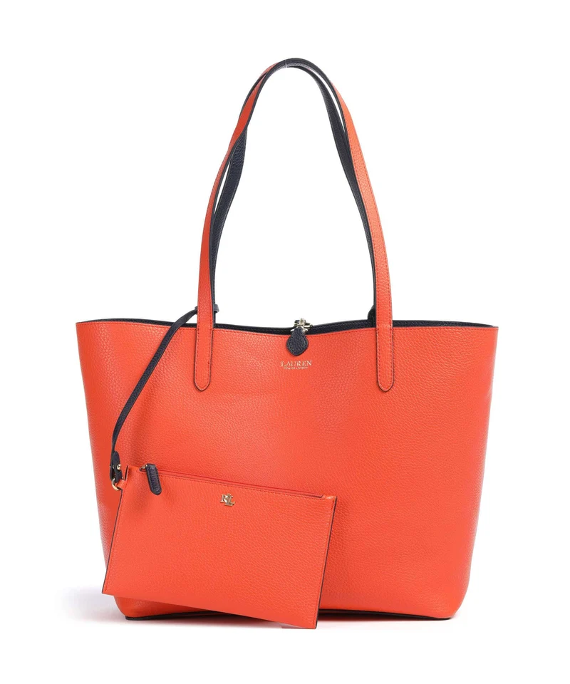 Lauren Ralph Lauren Medium Bolsa shopping refined navy/dusk orange