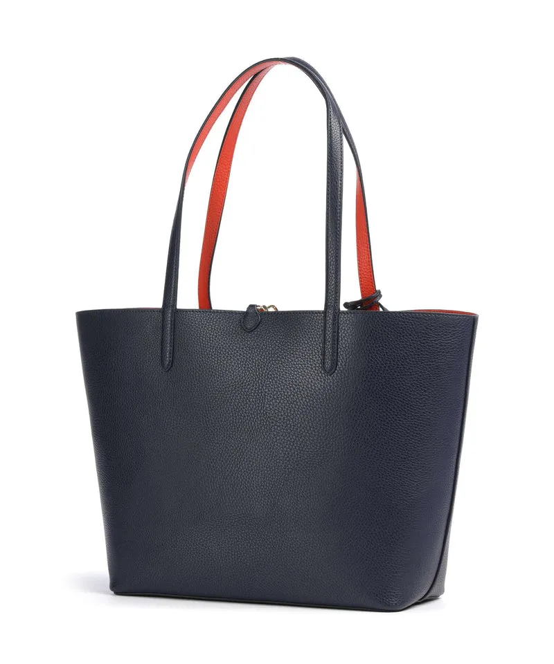 Lauren Ralph Lauren Medium Bolsa shopping refined navy/dusk orange