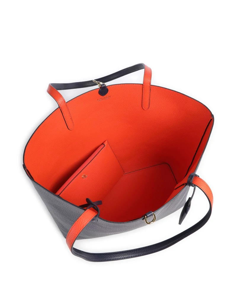 Lauren Ralph Lauren Medium Bolsa shopping refined navy/dusk orange