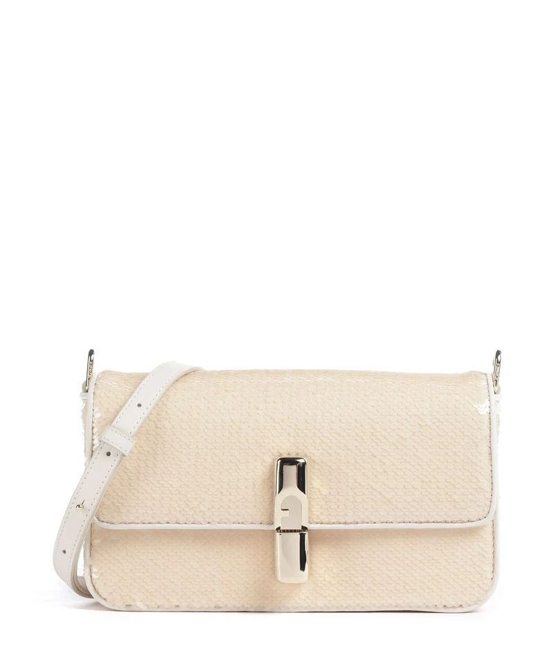 Furla Iride S Bandolera panna