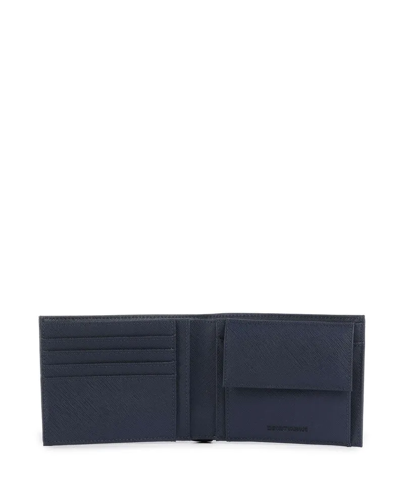 Emporio Armani Saffiano Animation Monedero medieval blue