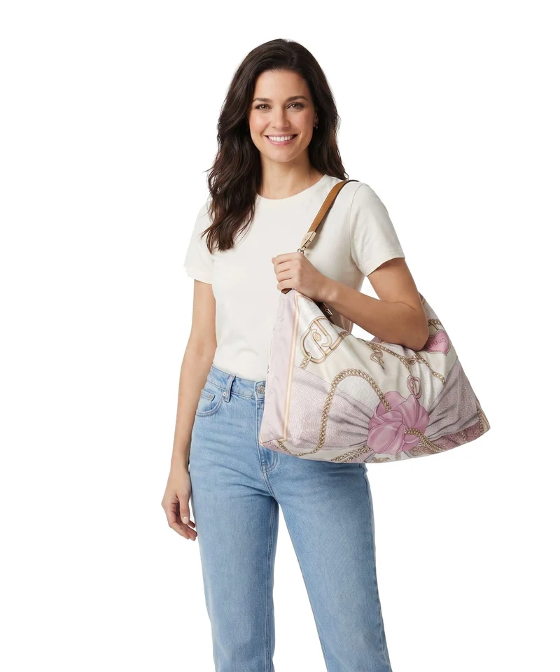 Liu Jo Foulard Bolso de hobo st metall/soft peony
