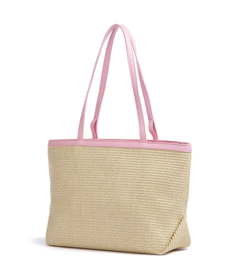 Valentino Bags Maiam Bolsa shopping naturale/rosa