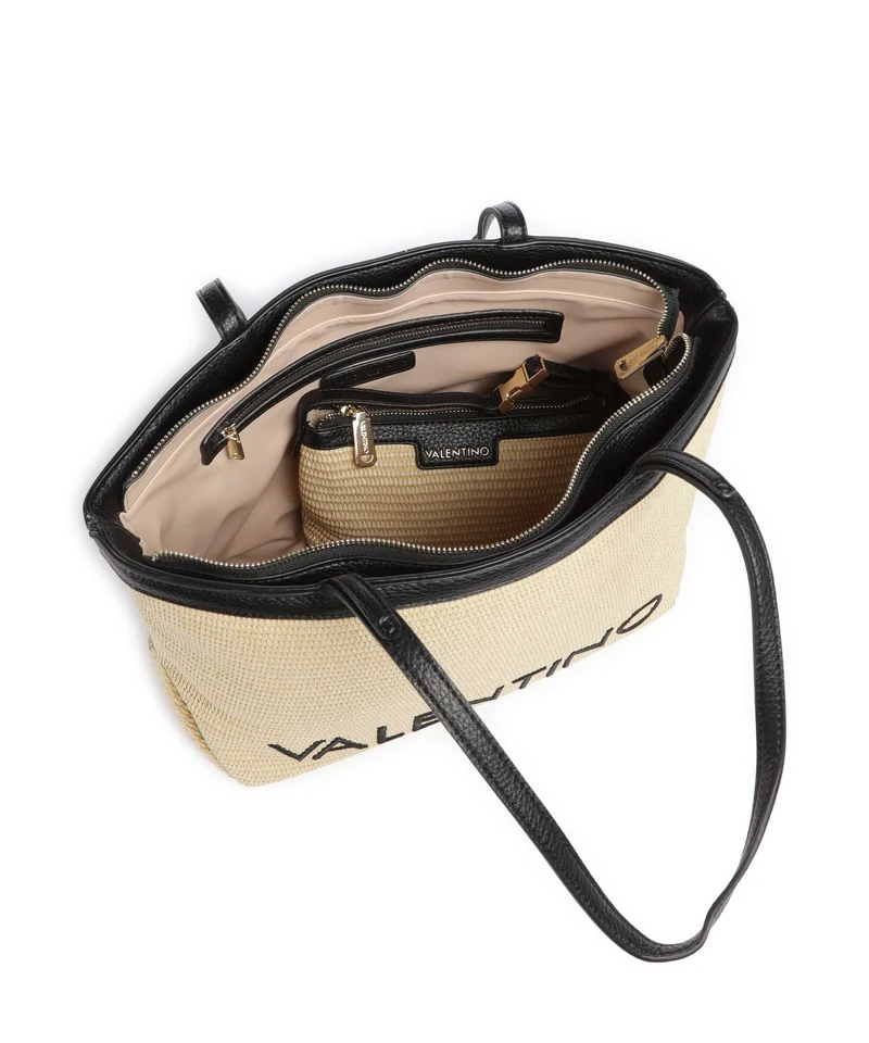 Valentino Bags Maiam Bolsa shopping naturale/nero