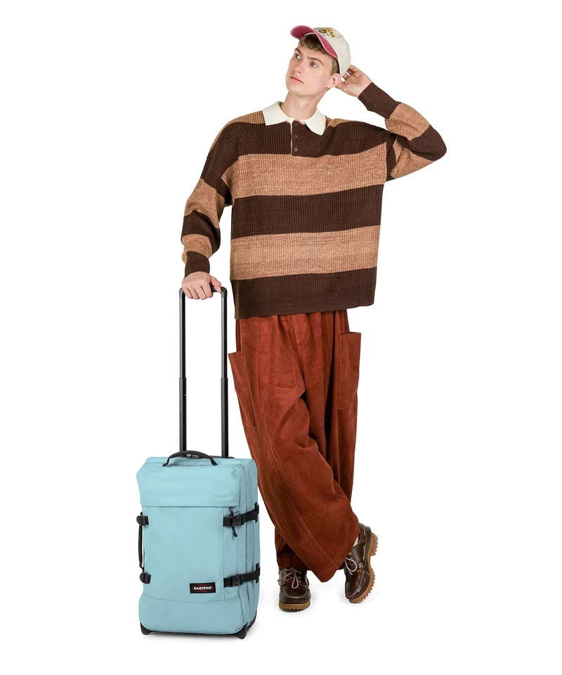 Eastpak Tranverz S Bolso de viaje con ruedas waterfall blue