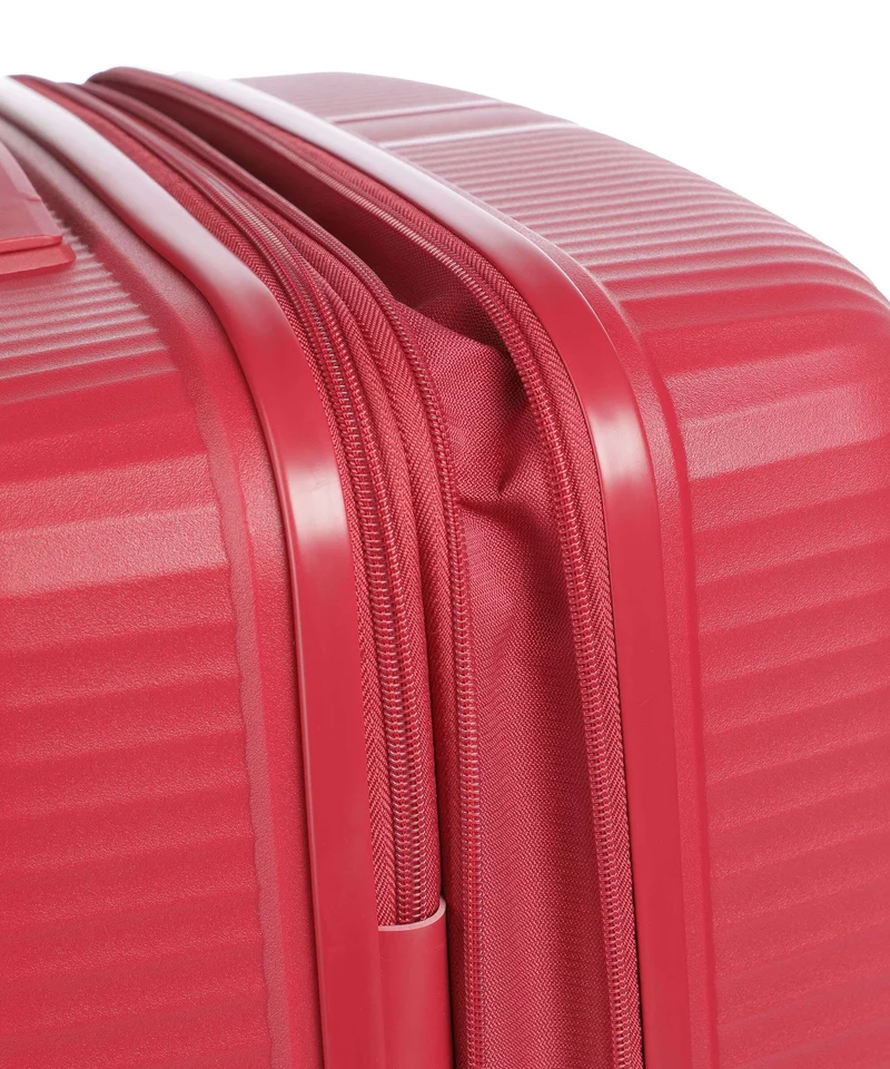 Travelite Air Stripe Slim Juego de maletas (4 ruedas) red