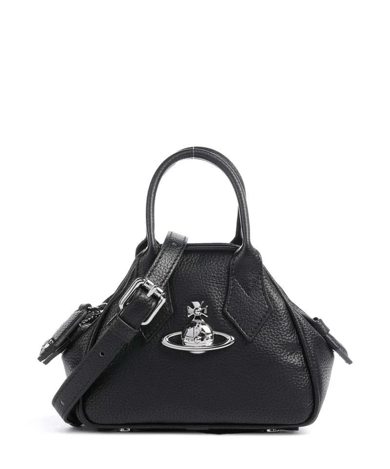Vivienne Westwood Yasmine Grain Mini Bandolera black