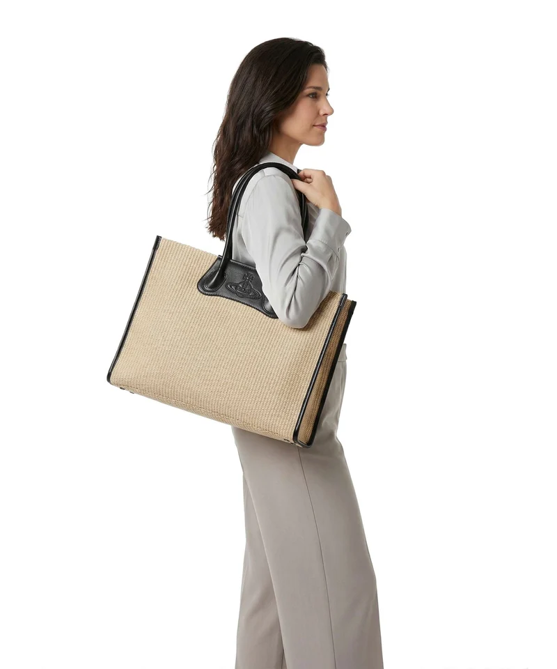 Vivienne Westwood Troy Bolsa shopping natural