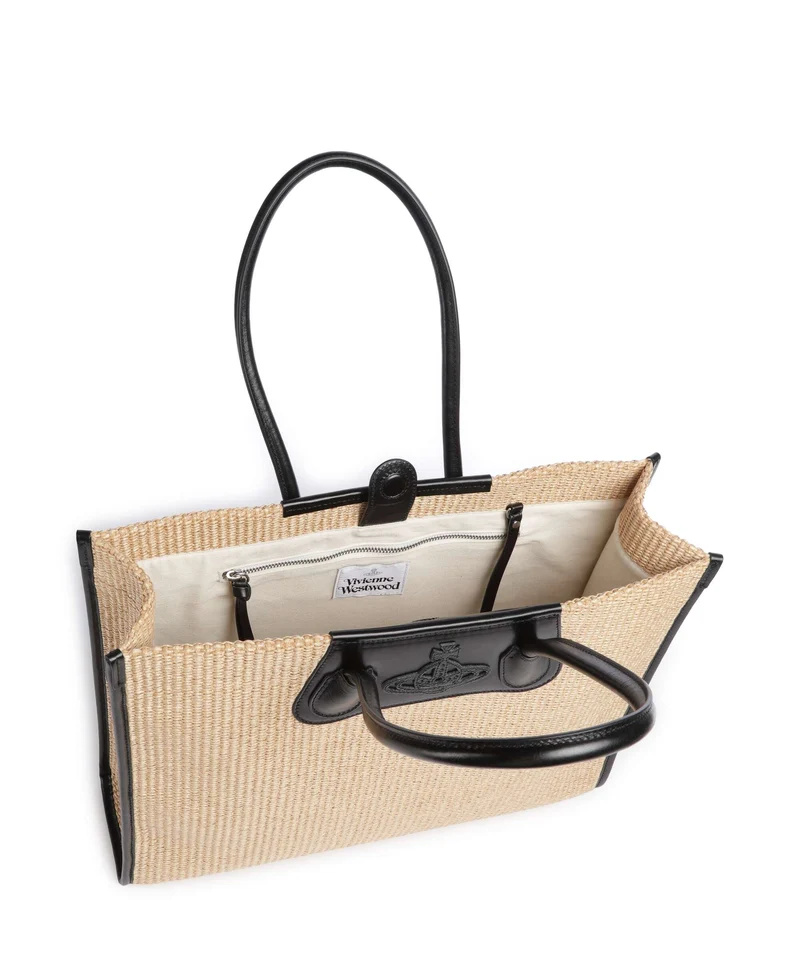 Vivienne Westwood Troy Bolsa shopping natural