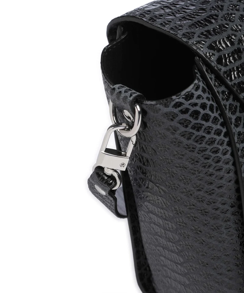 Vivienne Westwood Bettina Snake Effect Medium Bolso de mano dark grey