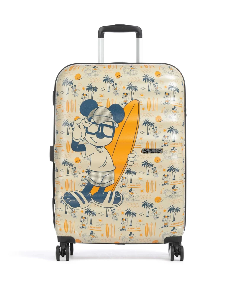 American Tourister Wavebreaker Disney Maleta con 4 ruedas mickey super surfer