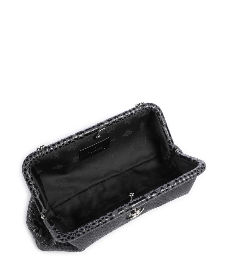 Vivienne Westwood Jane Snake Effect Bolso de hombro dark grey