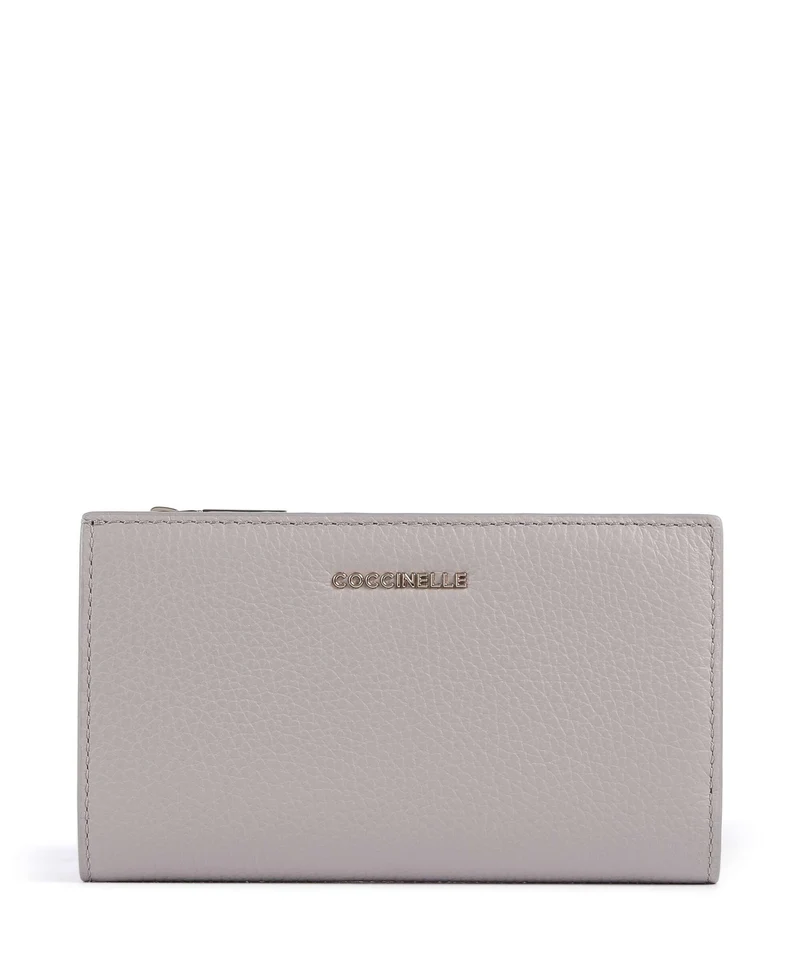 Coccinelle Metallic Soft Monedero oyster