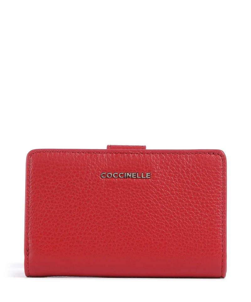 Coccinelle Metallic Soft Monedero scarlet