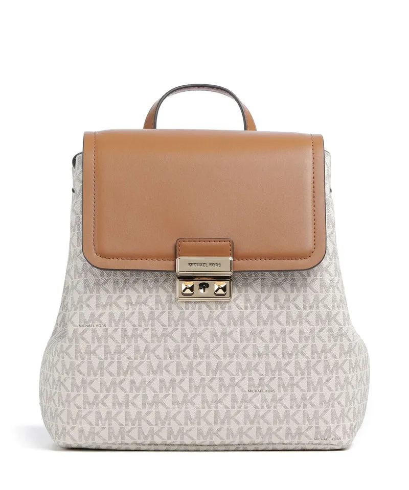 Michael Kors Tribeca Small Mochila vanilla/acorn