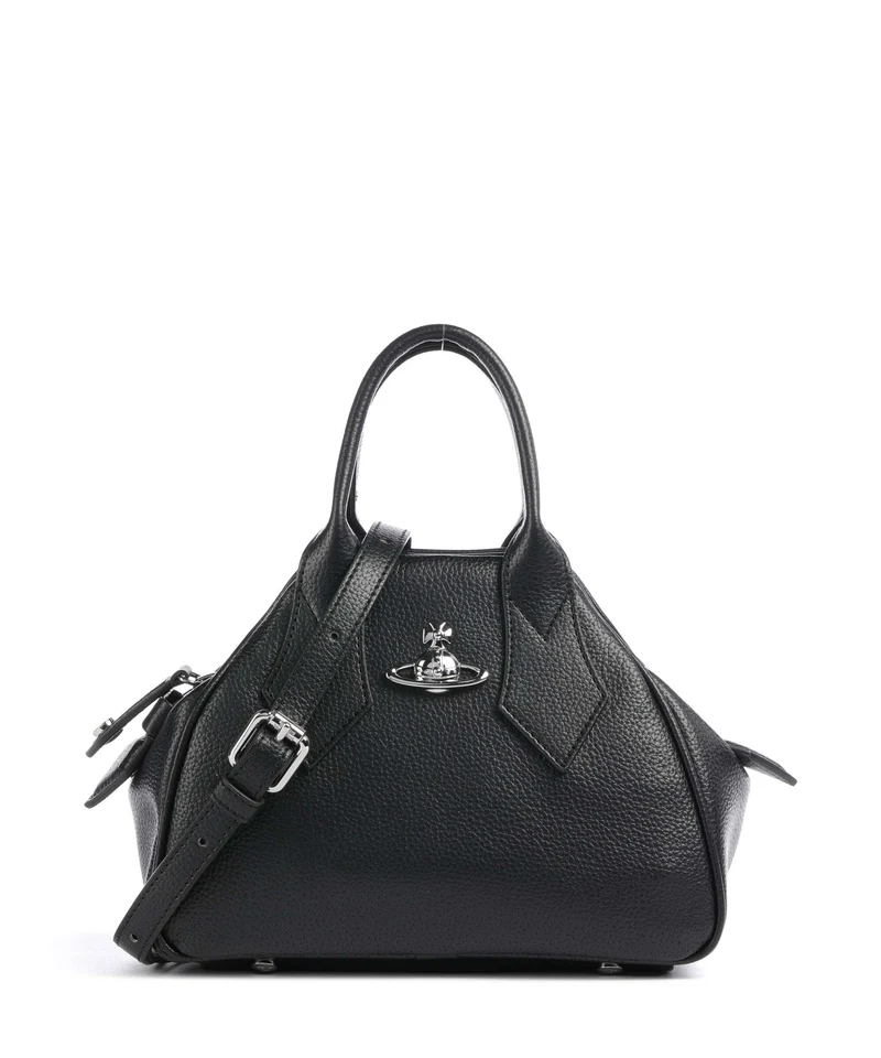 Vivienne Westwood Yasmine Grain Small Bolso de mano black