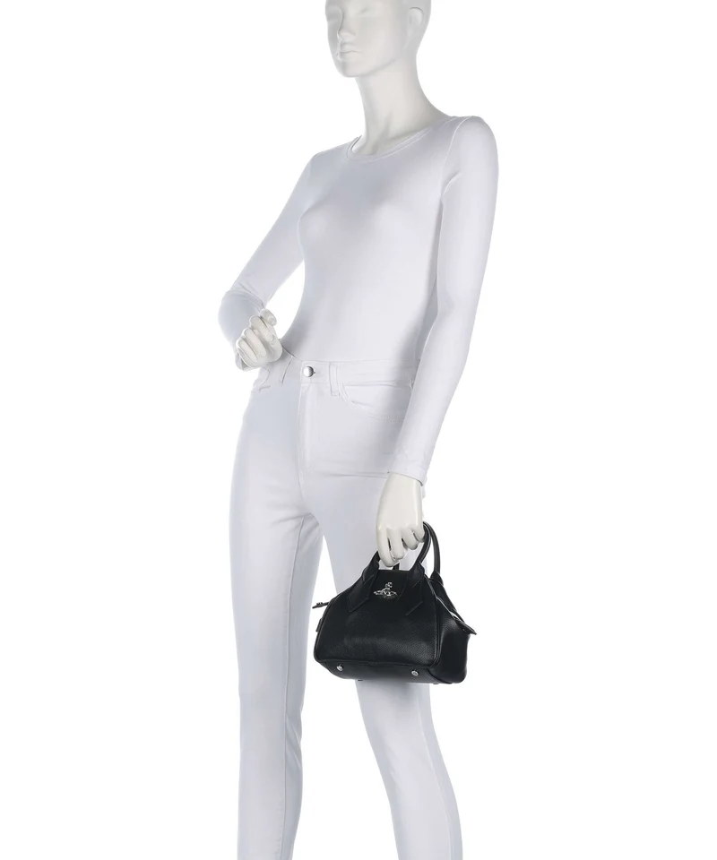 Vivienne Westwood Yasmine Grain Small Bolso de mano black