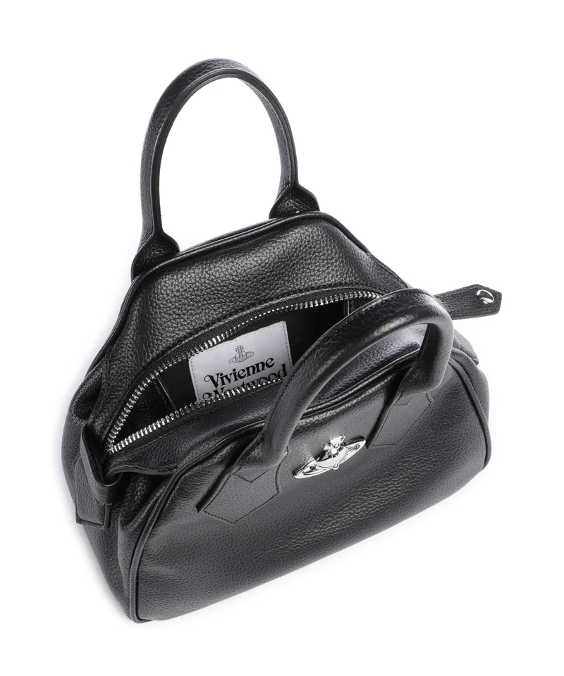 Vivienne Westwood Yasmine Grain Small Bolso de mano black