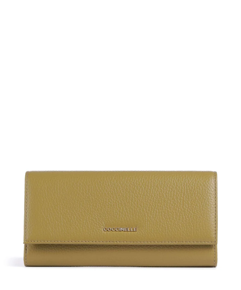Coccinelle Metallic Soft Monedero seagrass