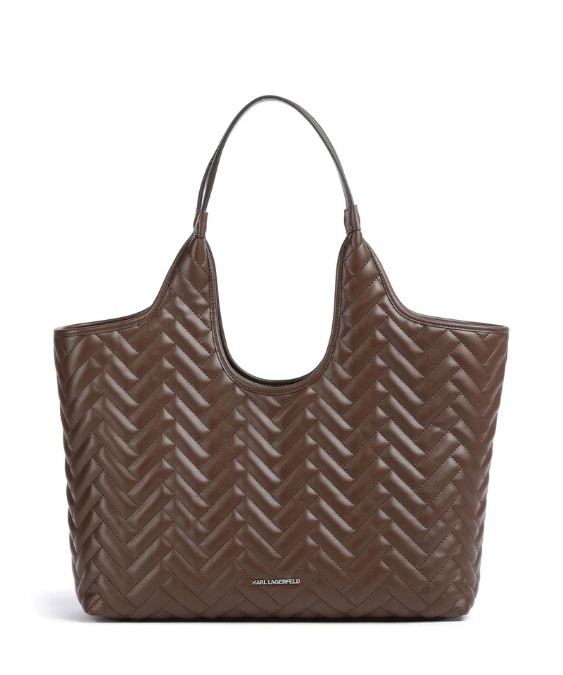 Karl Lagerfeld K/Brick Medium Bolsa shopping dark friar brown