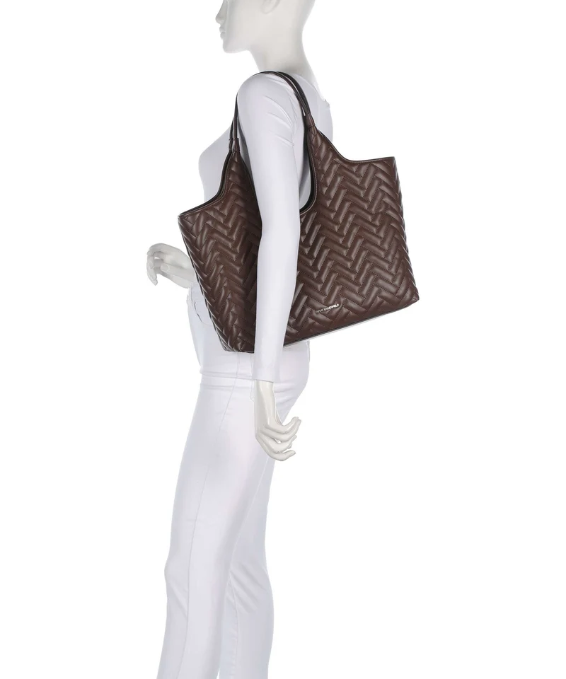 Karl Lagerfeld K/Brick Medium Bolsa shopping dark friar brown