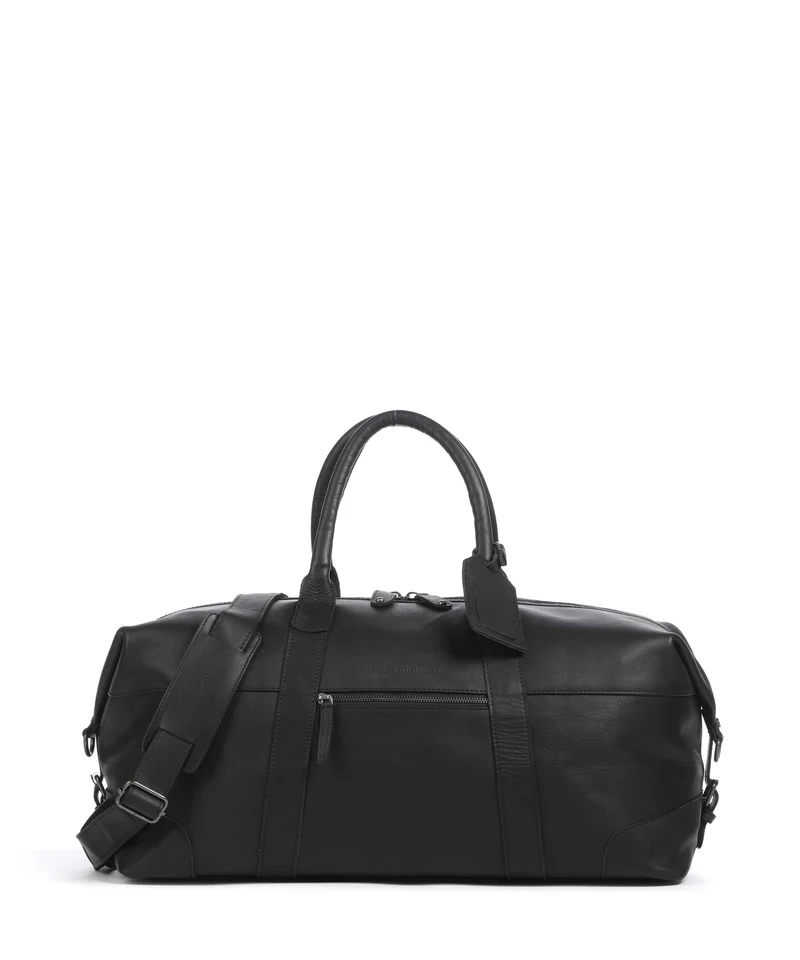The Chesterfield Brand Wax Pull Up Cow Portsmouth 2 Bolsa de fin de semana black