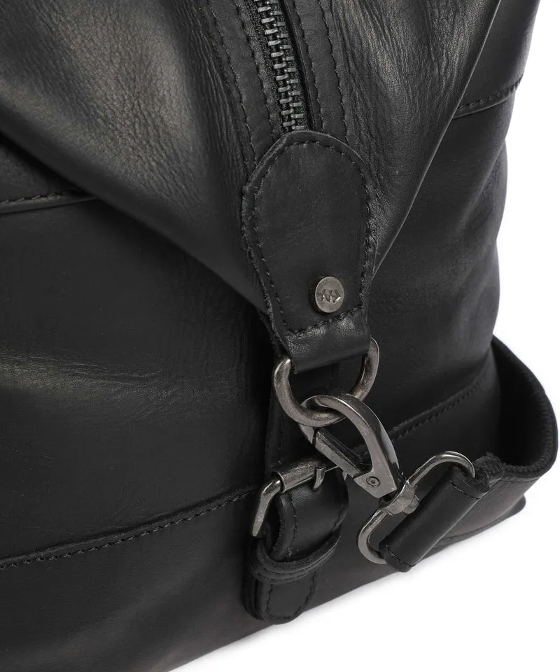 The Chesterfield Brand Wax Pull Up Cow Portsmouth 2 Bolsa de fin de semana black